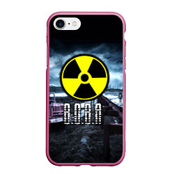 Чехол iPhone 7/8 матовый S.T.A.L.K.E.R: Вова, цвет: 3D-малиновый