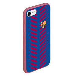 Чехол iPhone 7/8 матовый FC Barcelona: Creative, цвет: 3D-малиновый — фото 2