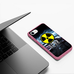 Чехол iPhone 7/8 матовый S.T.A.L.K.E.R: Лёня, цвет: 3D-малиновый — фото 2