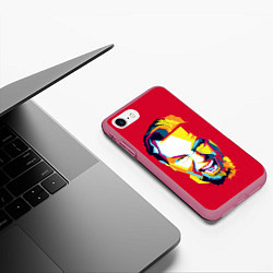 Чехол iPhone 7/8 матовый Metallica Rock, цвет: 3D-малиновый — фото 2