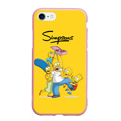 Чехол iPhone 7/8 матовый Simpsons Family