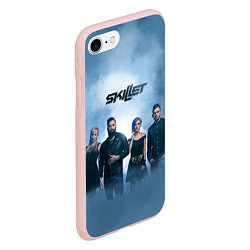 Чехол iPhone 7/8 матовый Skillet: Smoke, цвет: 3D-светло-розовый — фото 2