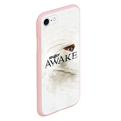 Чехол iPhone 7/8 матовый Skillet: Awake, цвет: 3D-светло-розовый — фото 2