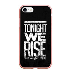 Чехол iPhone 7/8 матовый Skillet: We Rise, цвет: 3D-светло-розовый