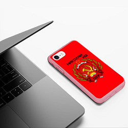 Чехол iPhone 7/8 матовый Николай из СССР, цвет: 3D-баблгам — фото 2