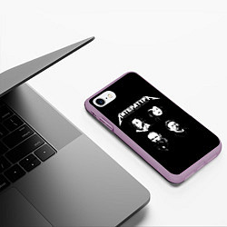 Чехол iPhone 7/8 матовый Литература, цвет: 3D-сиреневый — фото 2