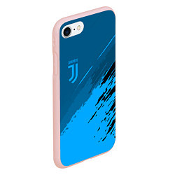 Чехол iPhone 7/8 матовый FC Juventus: Blue Original, цвет: 3D-светло-розовый — фото 2