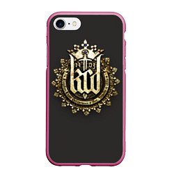 Чехол iPhone 7/8 матовый Kingdom Come: Deliverance Logo, цвет: 3D-малиновый