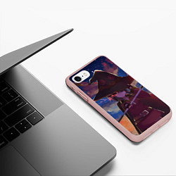 Чехол iPhone 7/8 матовый KonoSuba, цвет: 3D-светло-розовый — фото 2