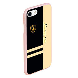 Чехол iPhone 7/8 матовый Lamborghini Sport, цвет: 3D-светло-розовый — фото 2