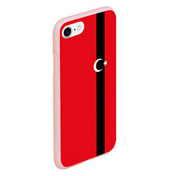 Чехол iPhone 7/8 матовый Турция, цвет: 3D-светло-розовый — фото 2