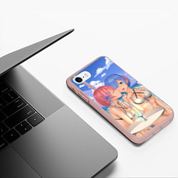 Чехол iPhone 7/8 матовый Жизнь в другом мире с нуля, цвет: 3D-светло-розовый — фото 2