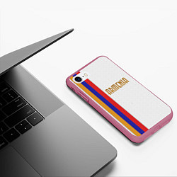 Чехол iPhone 7/8 матовый Armenia Line, цвет: 3D-малиновый — фото 2