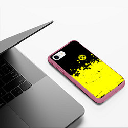 Чехол iPhone 7/8 матовый FC Borussia Sport, цвет: 3D-малиновый — фото 2