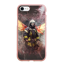 Чехол iPhone 7/8 матовый Пожарный ангел