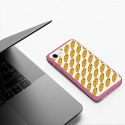 Чехол iPhone 7/8 матовый Стиль багета, цвет: 3D-малиновый — фото 2