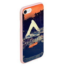 Чехол iPhone 7/8 матовый Architects: Devil's Island, цвет: 3D-светло-розовый — фото 2