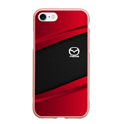 Чехол iPhone 7/8 матовый Mazda: Red Sport, цвет: 3D-светло-розовый