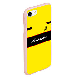 Чехол iPhone 7/8 матовый Lamborghini Style, цвет: 3D-светло-розовый — фото 2