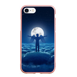 Чехол iPhone 7/8 матовый XXXTentacion: Moon Angel, цвет: 3D-светло-розовый