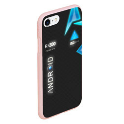 Чехол iPhone 7/8 матовый Detroit: Android RK800, цвет: 3D-светло-розовый — фото 2