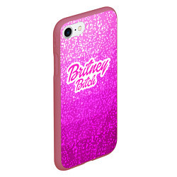 Чехол iPhone 7/8 матовый Britney Bitch, цвет: 3D-малиновый — фото 2