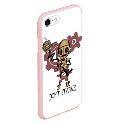 Чехол iPhone 7/8 матовый Don't Starve: WX-78, цвет: 3D-светло-розовый — фото 2