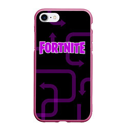 Чехол iPhone 7/8 матовый Fortnite: Violet Edition