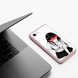 Чехол iPhone 7/8 матовый Senpai Style, цвет: 3D-светло-розовый — фото 2