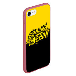 Чехол iPhone 7/8 матовый GLHF: Yellow Style, цвет: 3D-малиновый — фото 2