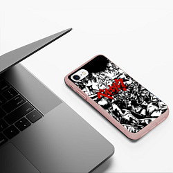 Чехол iPhone 7/8 матовый Berserk Stories, цвет: 3D-светло-розовый — фото 2