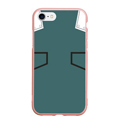 Чехол iPhone 7/8 матовый MHA IZUKU MIDORIYA, цвет: 3D-светло-розовый