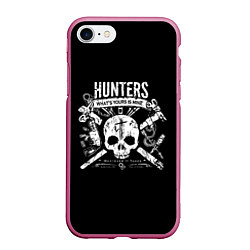 Чехол iPhone 7/8 матовый Hunters: What Yours is Mine, цвет: 3D-малиновый