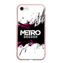 Чехол iPhone 7/8 матовый Metro: Exodus Purple, цвет: 3D-светло-розовый
