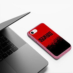 Чехол iPhone 7/8 матовый Red Dead Redemption II, цвет: 3D-малиновый — фото 2