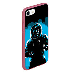 Чехол iPhone 7/8 матовый Dead Space, цвет: 3D-малиновый — фото 2