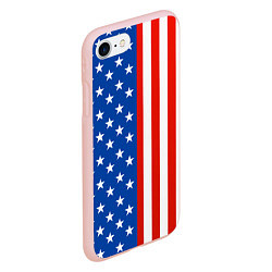 Чехол iPhone 7/8 матовый American Patriot, цвет: 3D-светло-розовый — фото 2