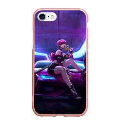 Чехол iPhone 7/8 матовый Evelynn, цвет: 3D-светло-розовый