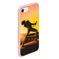 Чехол iPhone 7/8 матовый Bohemian Rhapsody, цвет: 3D-светло-розовый — фото 2