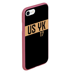 Чехол iPhone 7/8 матовый USYK, цвет: 3D-малиновый — фото 2