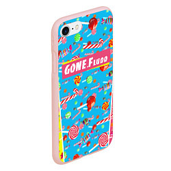 Чехол iPhone 7/8 матовый GONE Fludd, цвет: 3D-светло-розовый — фото 2