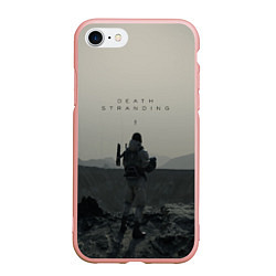 Чехол iPhone 7/8 матовый Death Stranding, цвет: 3D-светло-розовый