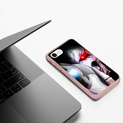 Чехол iPhone 7/8 матовый Overlord - Ainz Ooal Gown, цвет: 3D-светло-розовый — фото 2