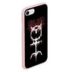 Чехол iPhone 7/8 матовый Ghostemane sign, цвет: 3D-светло-розовый — фото 2