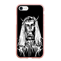 Чехол iPhone 7/8 матовый Ghostemane: Devil, цвет: 3D-светло-розовый