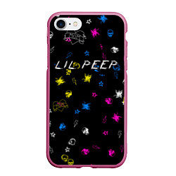 Чехол iPhone 7/8 матовый Lil Peep: Legend, цвет: 3D-малиновый