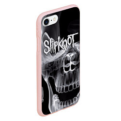 Чехол iPhone 7/8 матовый Slipknot Death, цвет: 3D-светло-розовый — фото 2