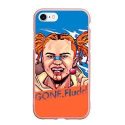 Чехол iPhone 7/8 матовый Gone Fludd art, цвет: 3D-светло-розовый