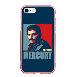 Чехол iPhone 7/8 матовый Queen: Freddie Mercury, цвет: 3D-баблгам