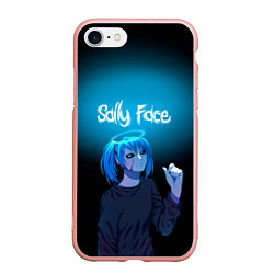 Чехол iPhone 7/8 матовый Sally Face, цвет: 3D-светло-розовый